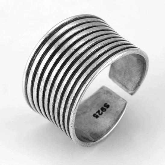 Bohemian Silver Adjustable Rings