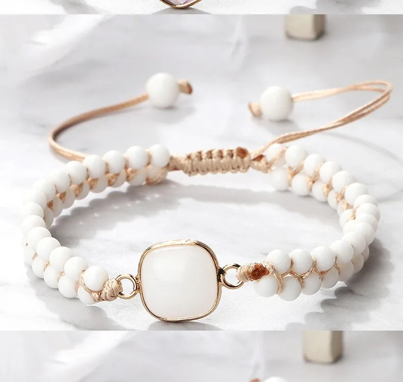 Handmade Natural Stone Beaded Bracelet