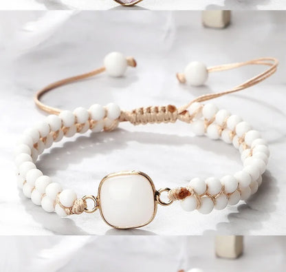 Handmade Natural Stone Beaded Bracelet