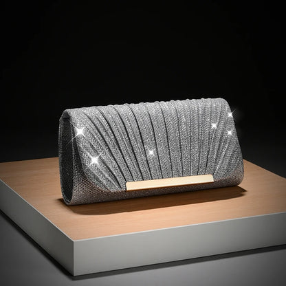 Luxury Shimmer Envelope Clutch