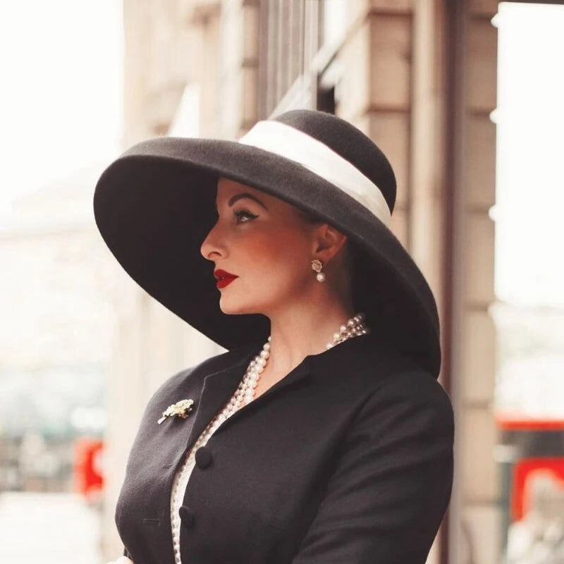 Audrey Hepburn Style Derby Hat