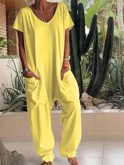 Women's Casual Baggy Pocket Jumpsuit