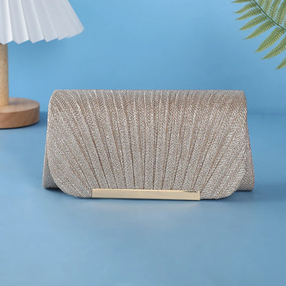 Luxury Shimmer Envelope Clutch