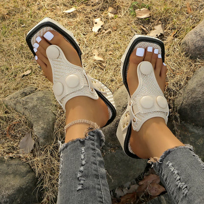 Square Platform Sandals