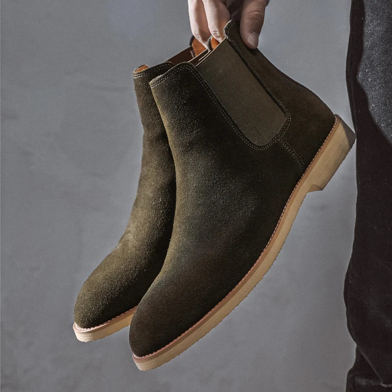 Men's Classic Dress Chelsea Boots Yellow / 43