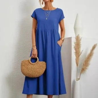 Elegant Summer Linen Dress