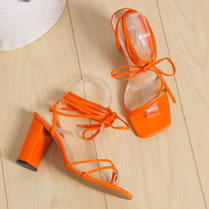 Ankle Strap High Heel Sandals