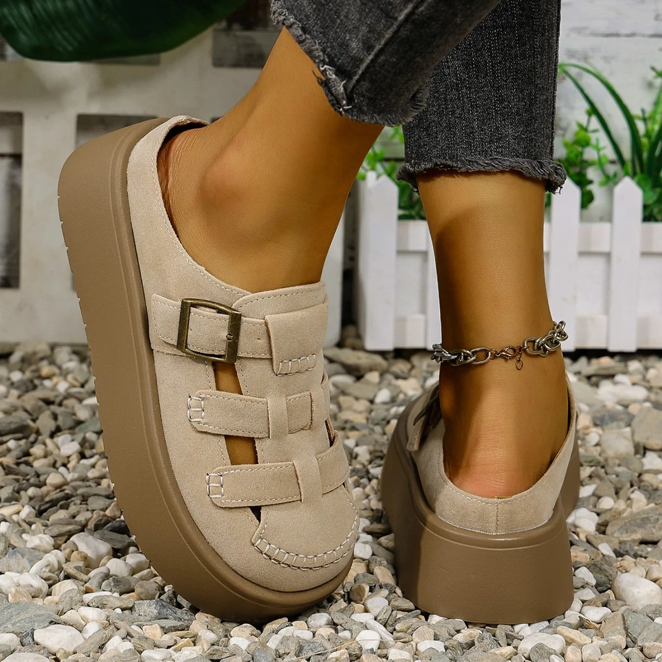 Woven Trail Platform Fisherman Sandals
