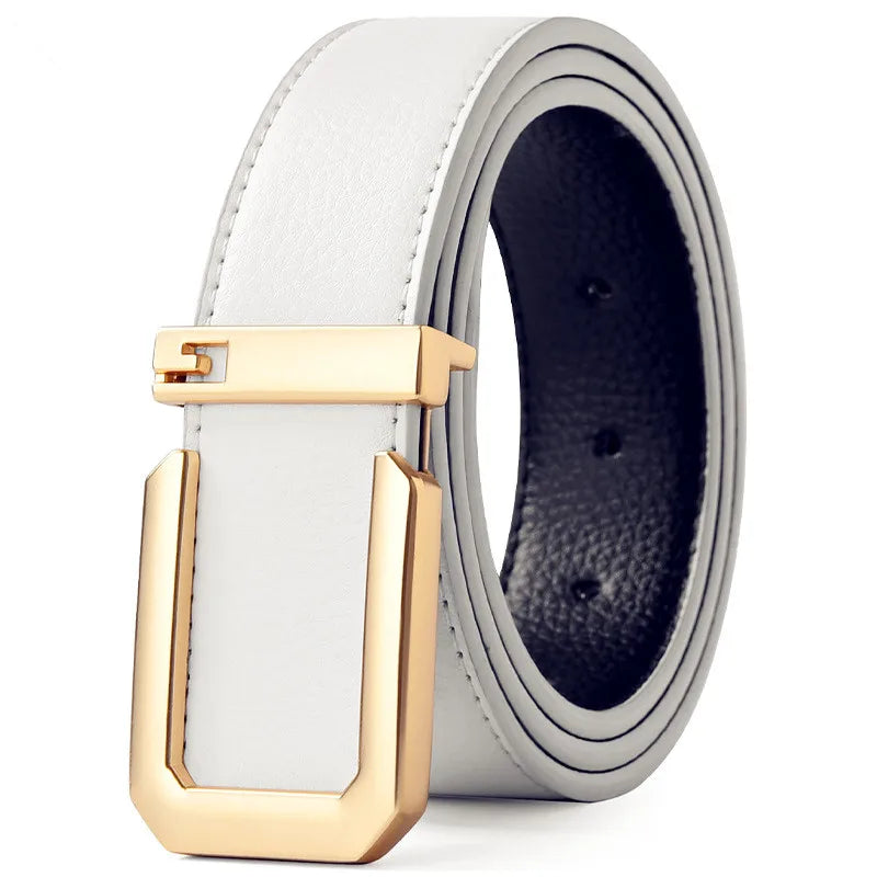 Sleek Automatic Leather Belt