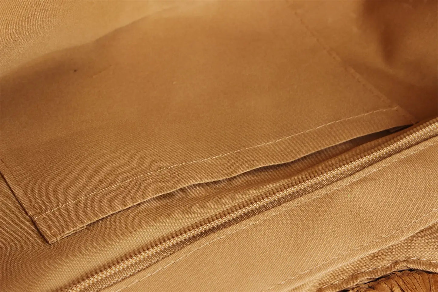 Handmade Half Moon Straw Tote Bag