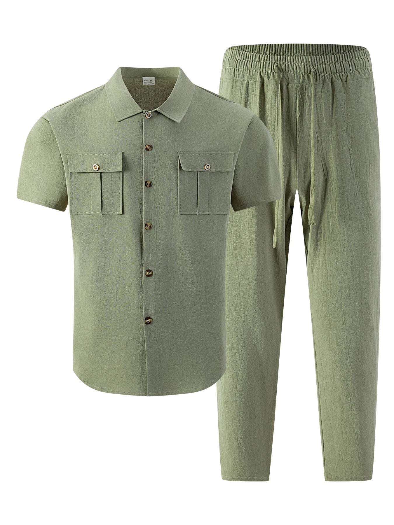 Men's Ultimate Cotton Linen Casual Streetwear Co-ord Set