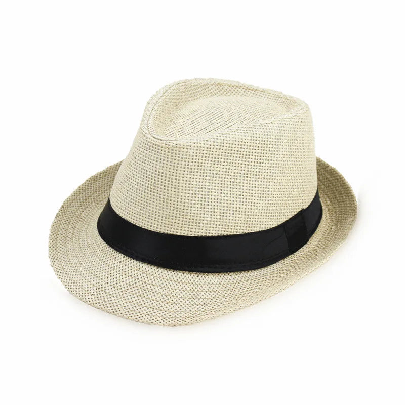 Classic Linen Fedora Hat