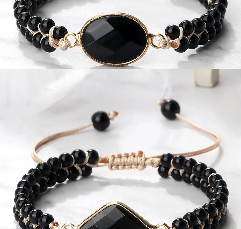 Handmade Natural Stone Beaded Bracelet