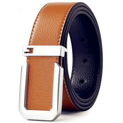 Sleek Automatic Leather Belt