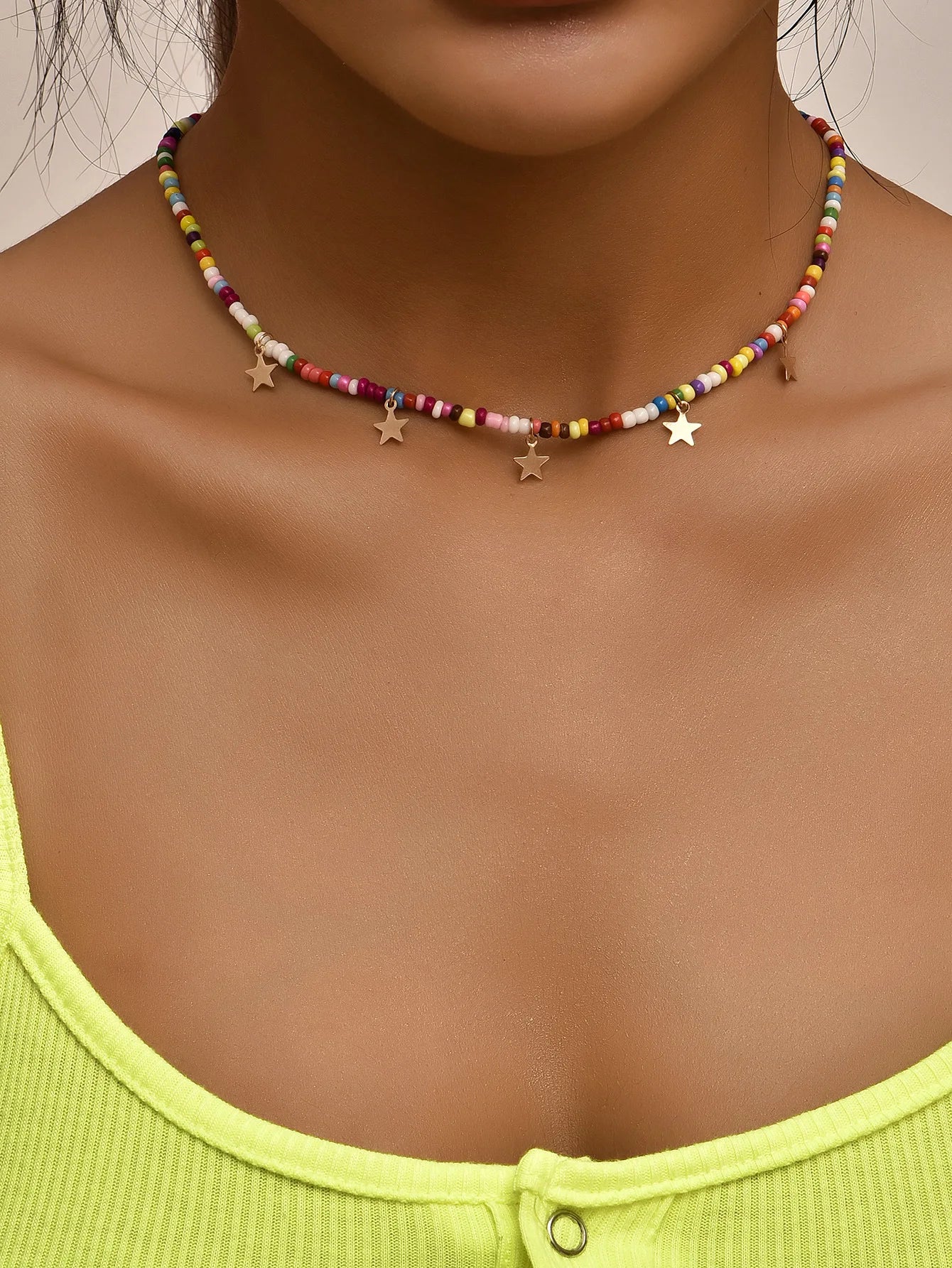 Zircon Charm Pendant Necklace