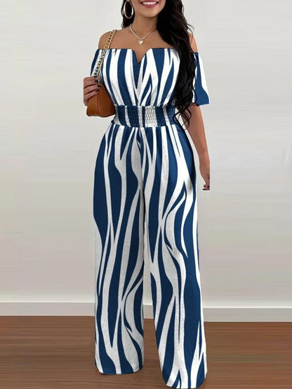 Classy Off-Shoulder High Waist Jumpsuit