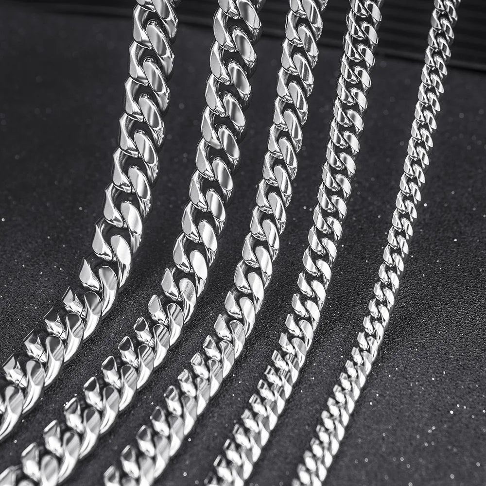 Waterproof Cuban Link Chain & Bracelet Set