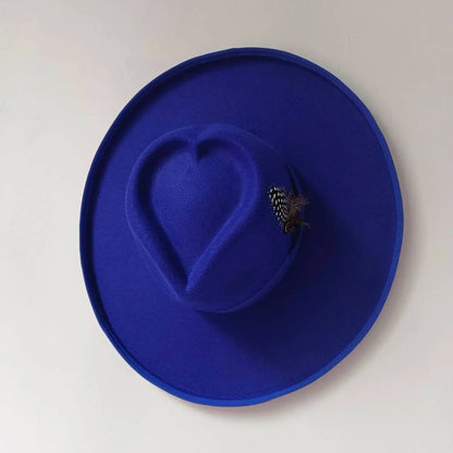 Unisex Wide Brim Fedora Hats