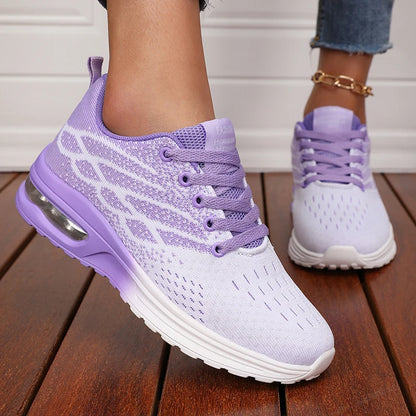 Women's Breathable Air Cushion Platform Sneakers
