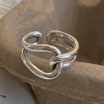 Bohemian Silver Adjustable Rings