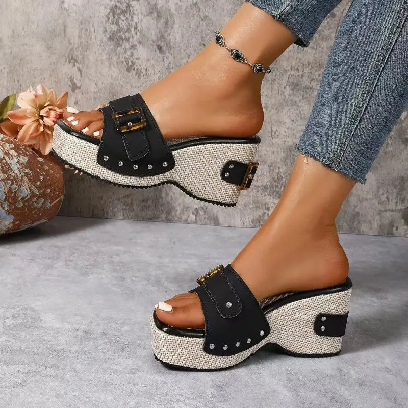 Square Platform Sandals