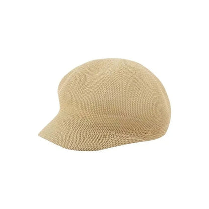 Breathable Woven Visor Newsboy Cap
