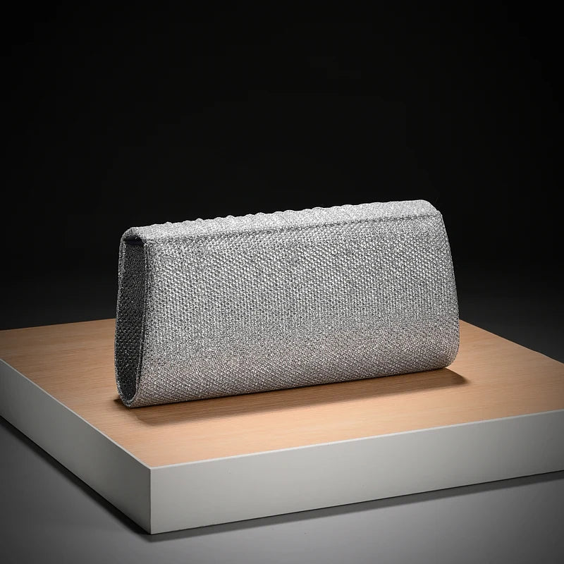 Luxury Shimmer Envelope Clutch