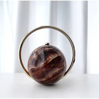  The Orb Marble Sphere Clutch