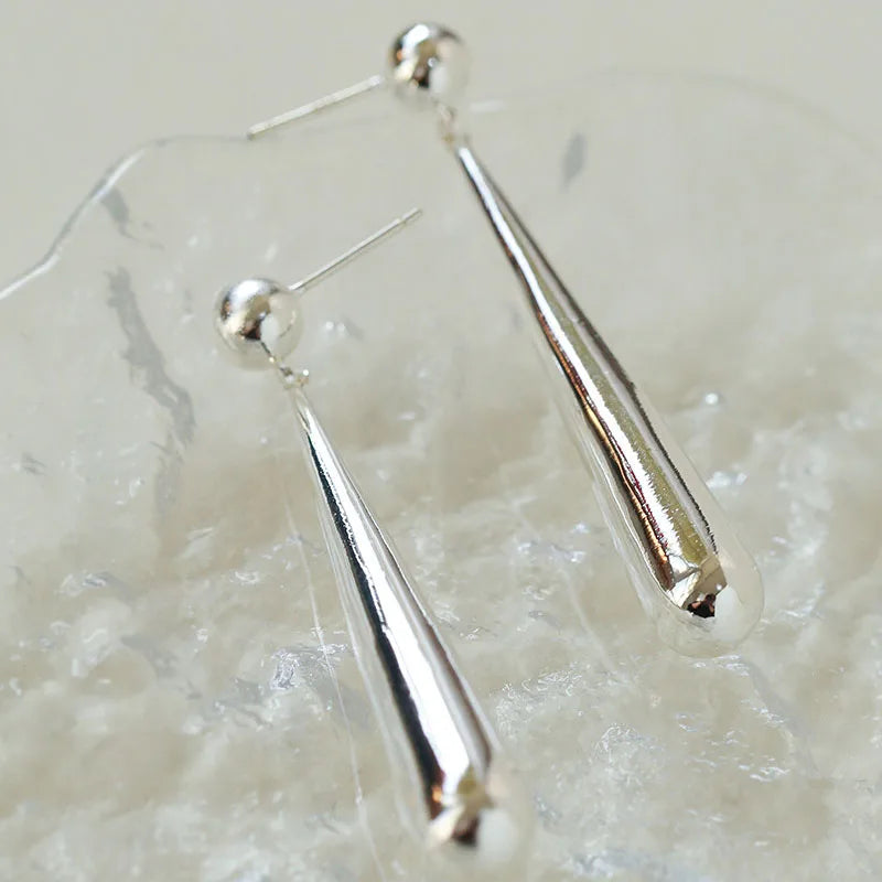 Minimalist Water Droplet Earrings