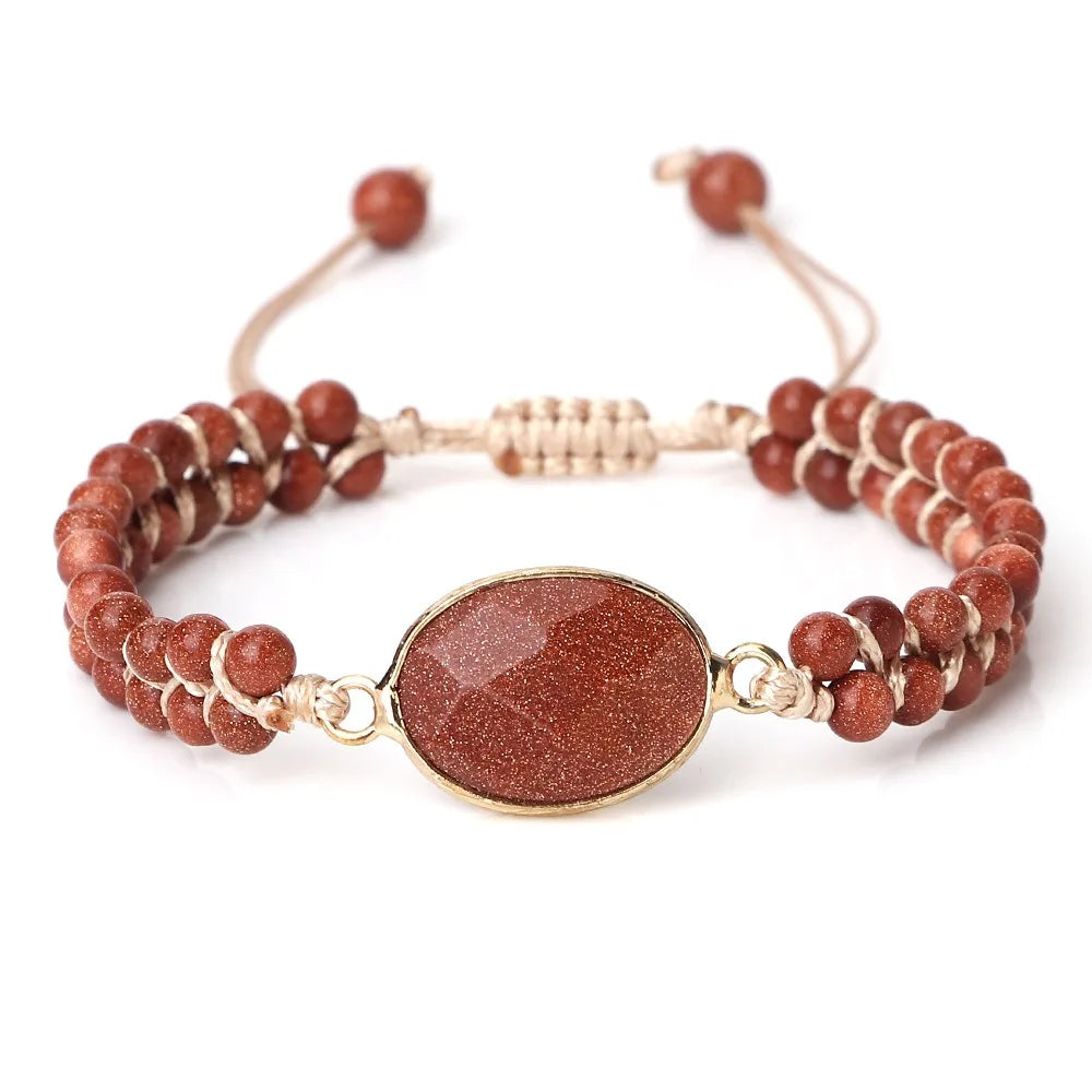 Handmade Natural Stone Beaded Bracelet