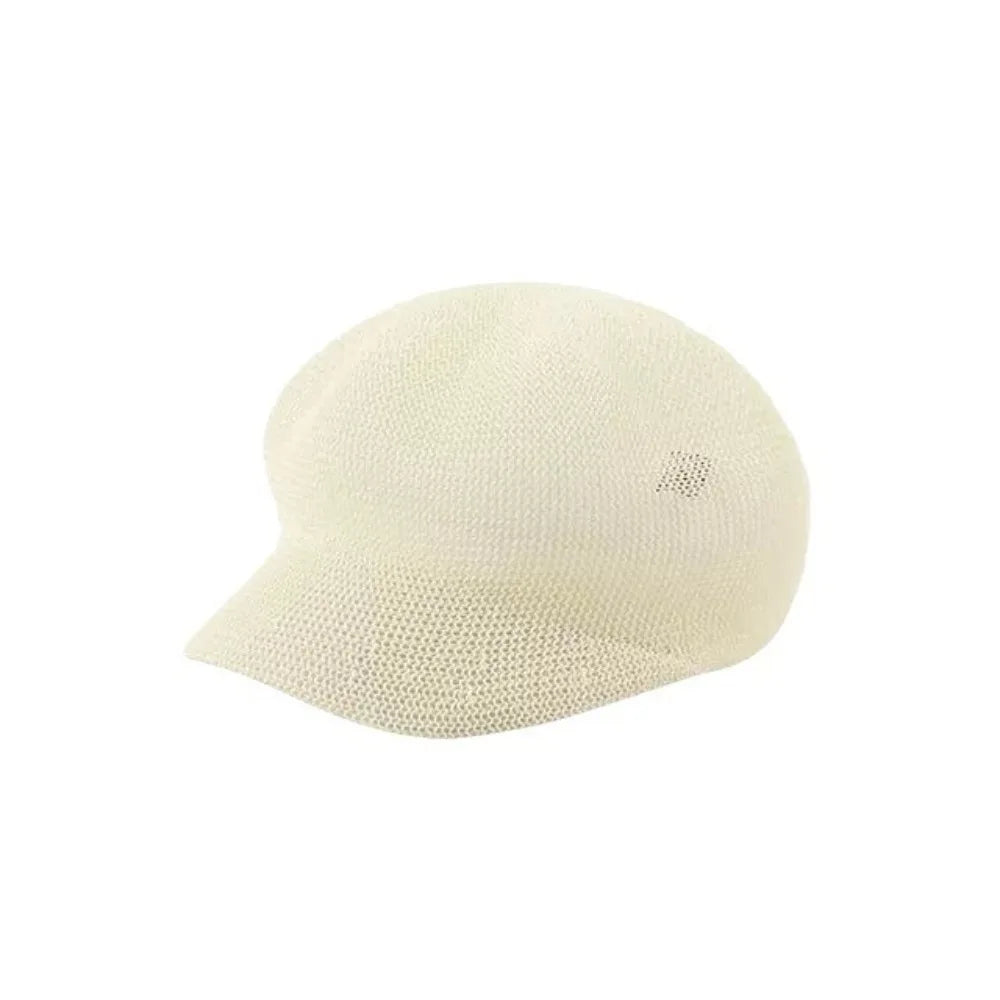Breathable Woven Visor Newsboy Cap