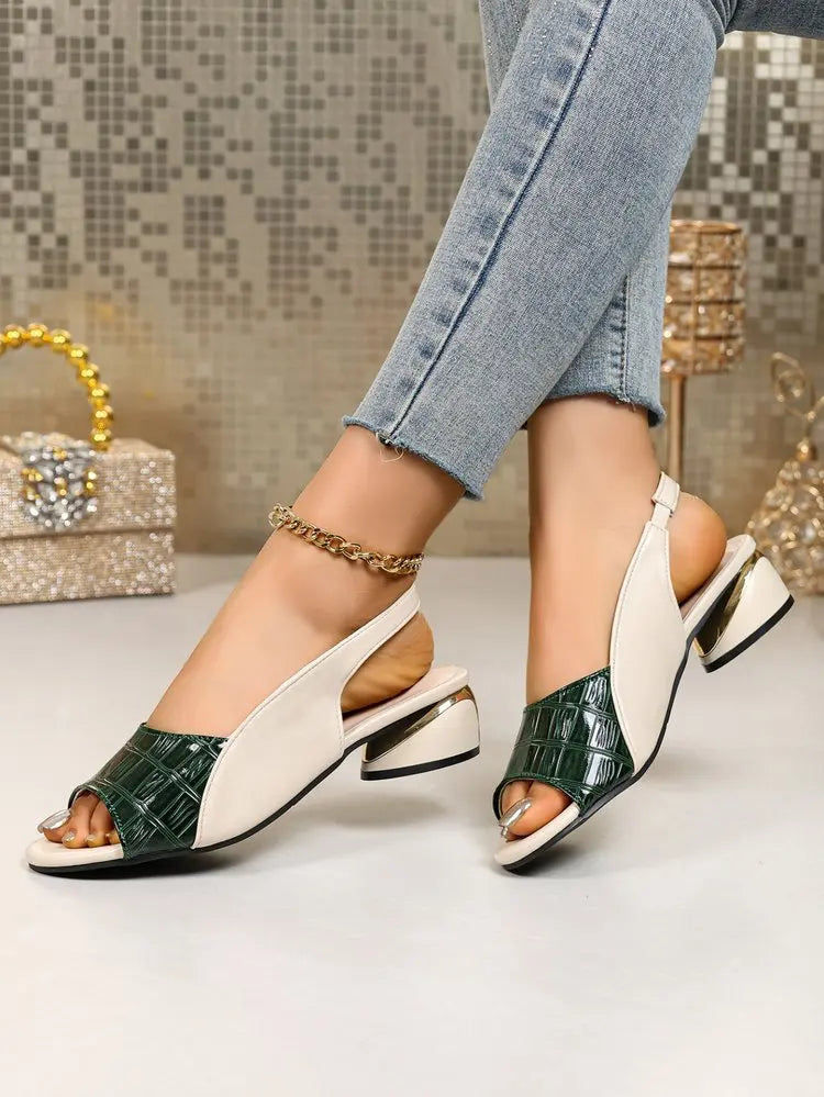 Elegant Mid-Heel Sandals