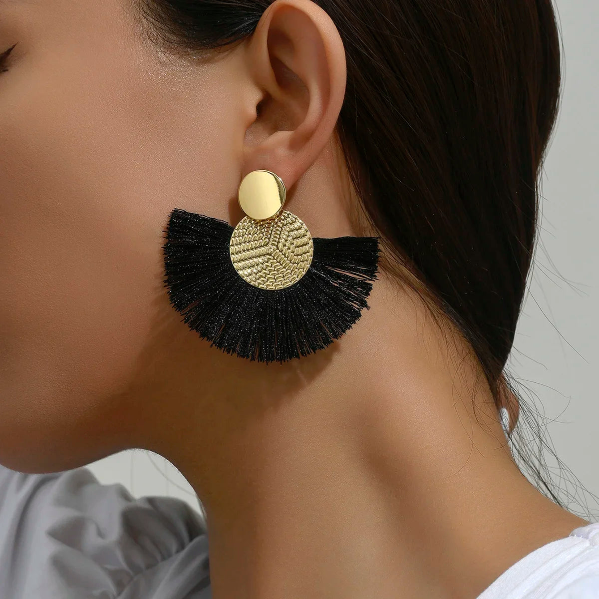 Bohemian Tassel Statement Earrings