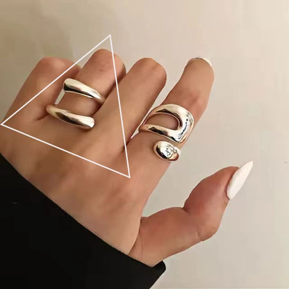 Bohemian Silver Adjustable Rings