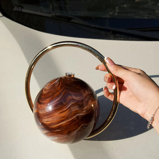  The Orb Marble Sphere Clutch