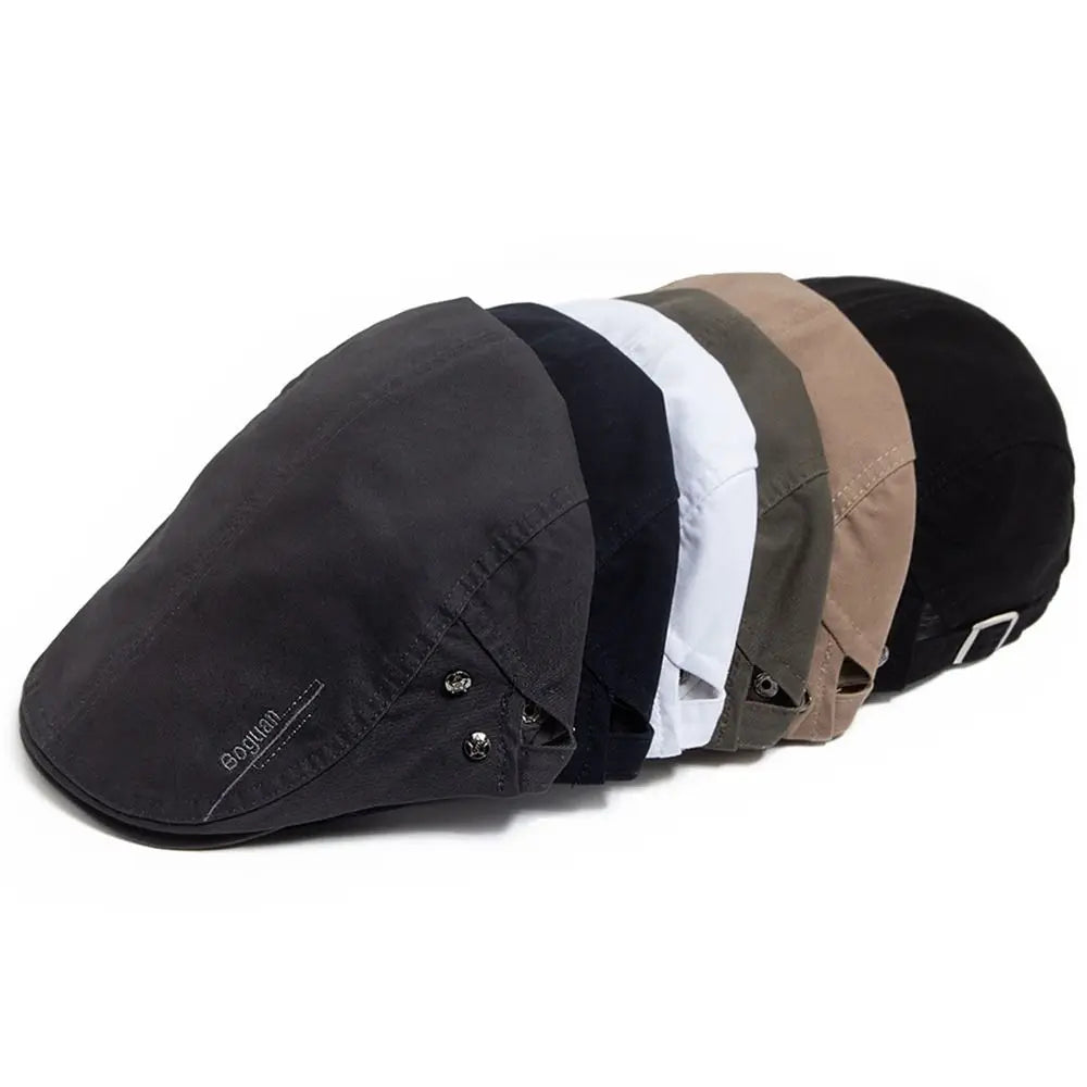 Heritage Cotton Adjustable Newsboy Beret