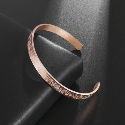 Polished Steel Open Cuff Bangle