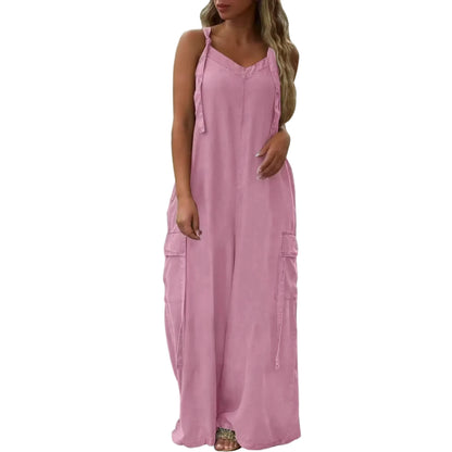 Boho Casual Wide Leg Jumpsuit