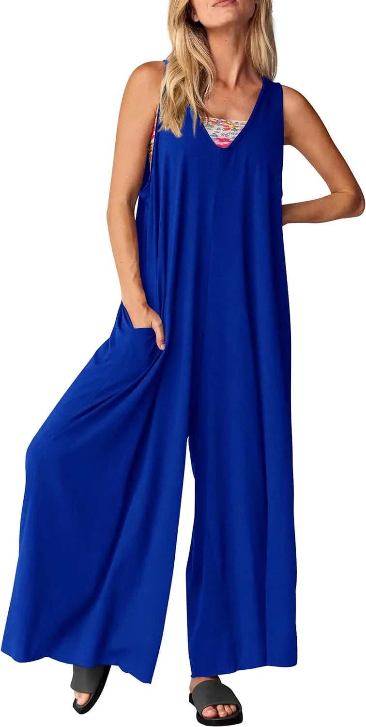 Chic Sleeveless Casual Jumpsuit