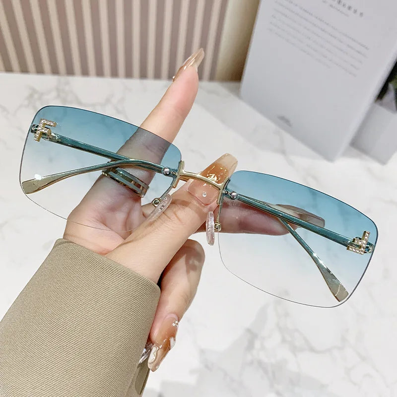 New Trend Rimless Sunglasses