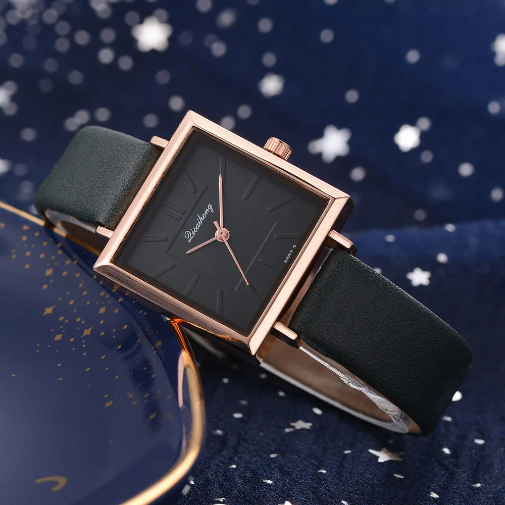 Square Fashion Luxury Ladies Watch