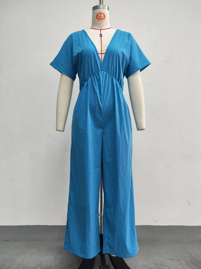 Marrakech Breeze V-Neck Harem Jumpsuit