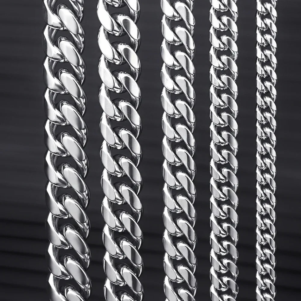 Waterproof Cuban Link Chain & Bracelet Set