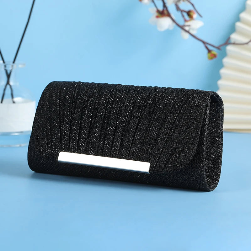 Luxury Shimmer Envelope Clutch