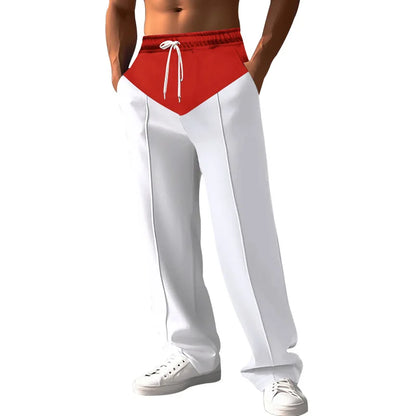 Men's Color Block Casual Pants