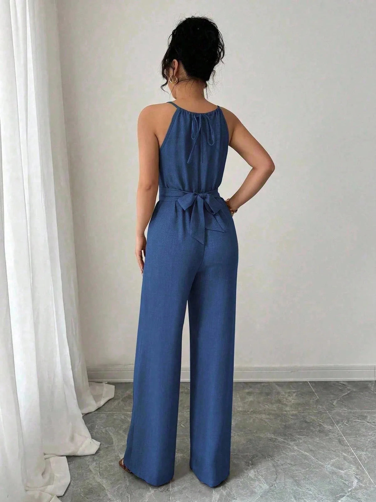Elegant Wide-Leg Summer Jumpsuit