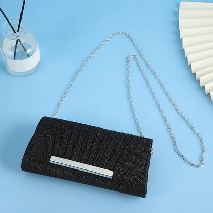 Luxury Shimmer Envelope Clutch