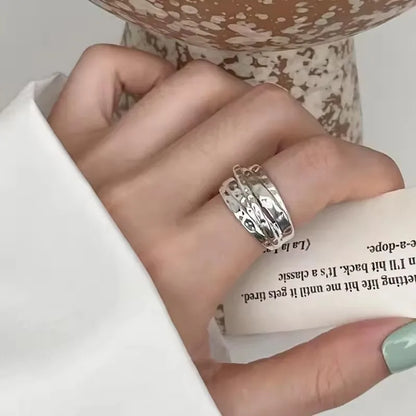 Bohemian Silver Adjustable Rings