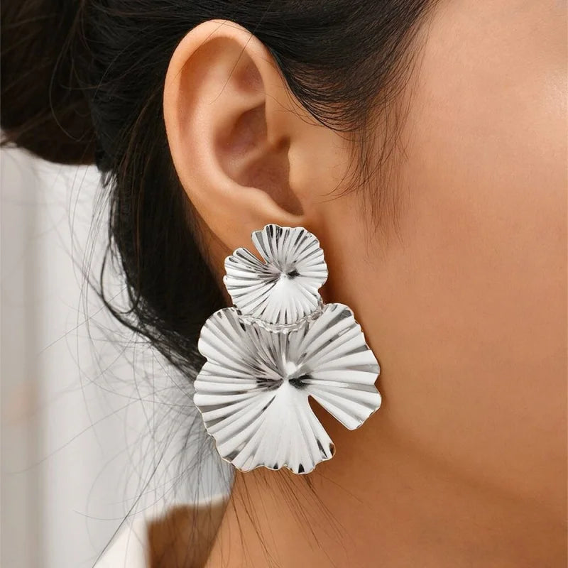 Golden Statement Earrings Collection