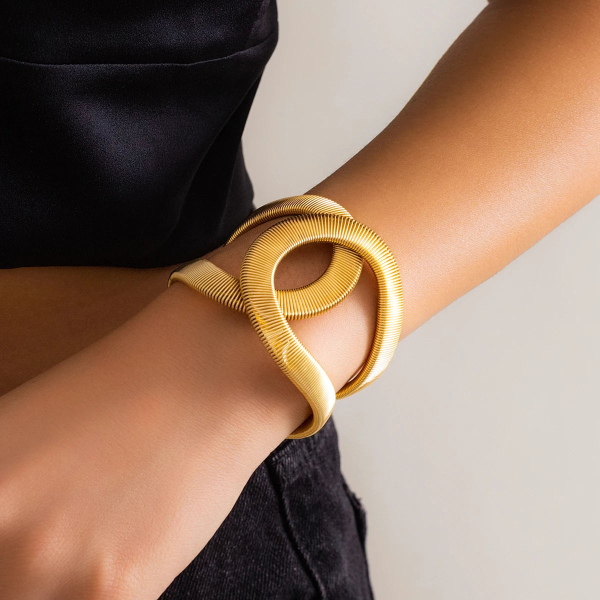 Adjustable Wide Arm Bracelet for Women